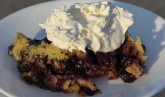 Lemon Blueberry Crockpot Cake