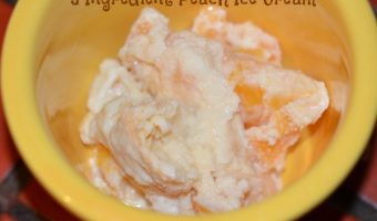 3 Ingredient Peach Ice Cream