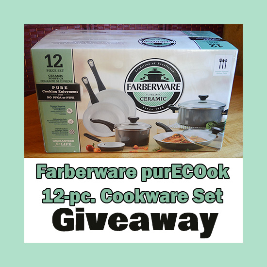 Farberware purECOok Nonstick Ceramic 12-pc. Cookware Set Giveaway